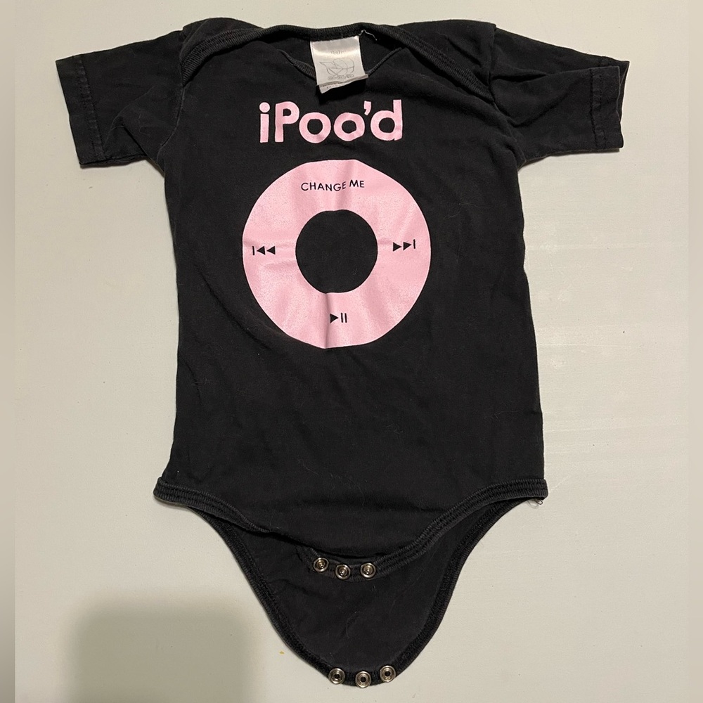 🌟5/$25 “iPoo’d” Bodysuit Size 6-12 Months